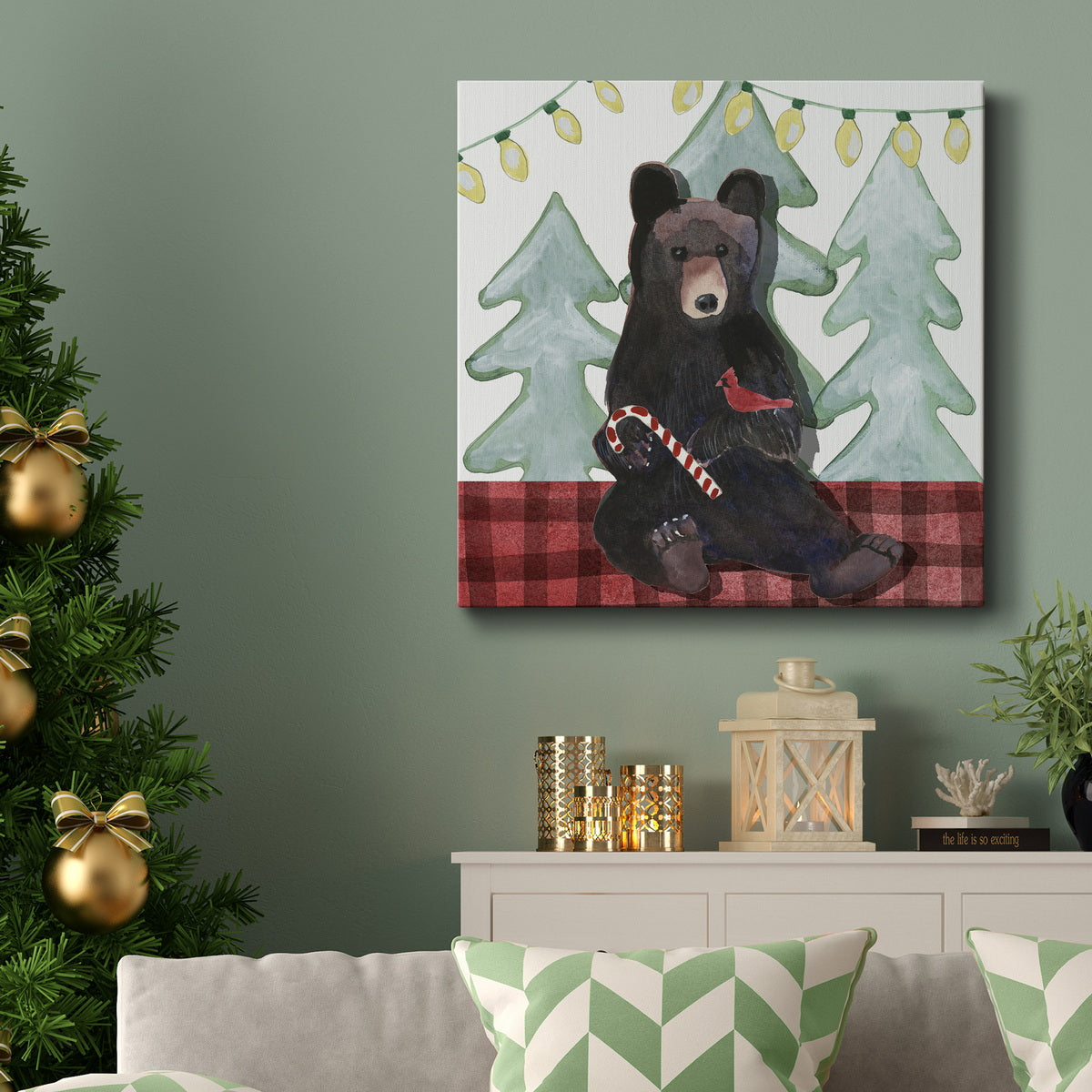 A Very Beary Christmas I-Premium Gallery Wrapped Canvas - Ready to Hang