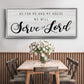 Serve the Lord - Floater Framed Canvas Print