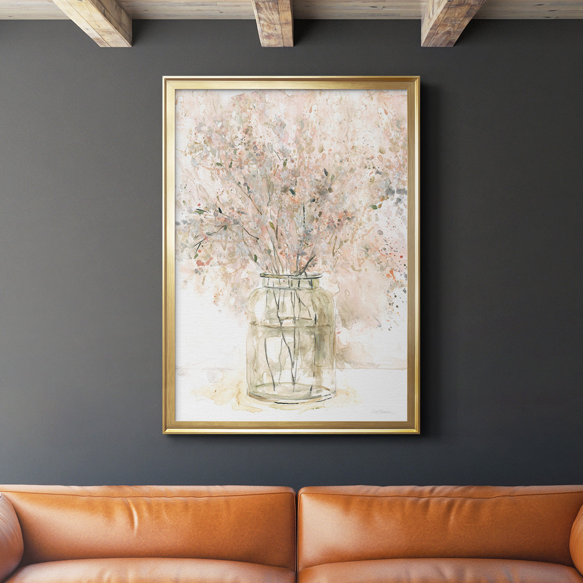 Delicate Arrangement II - Modern Framed Canvas Print