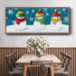 A Frosty Kiss - Floater Framed Canvas Print