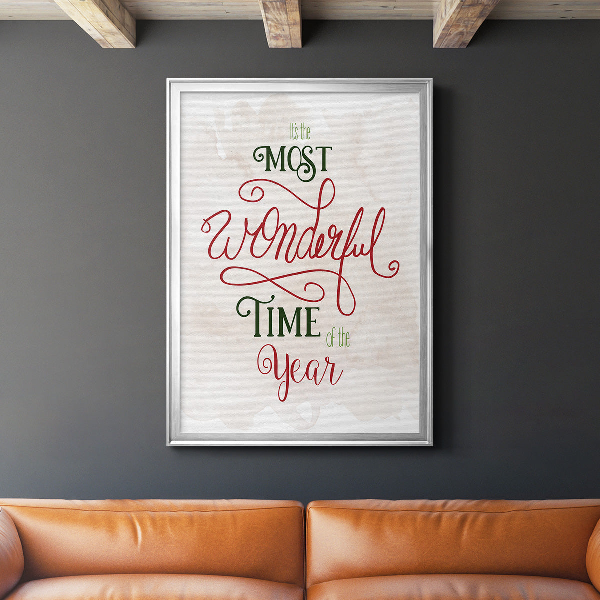Wonderful Time of the Year - Modern Framed Canvas Print