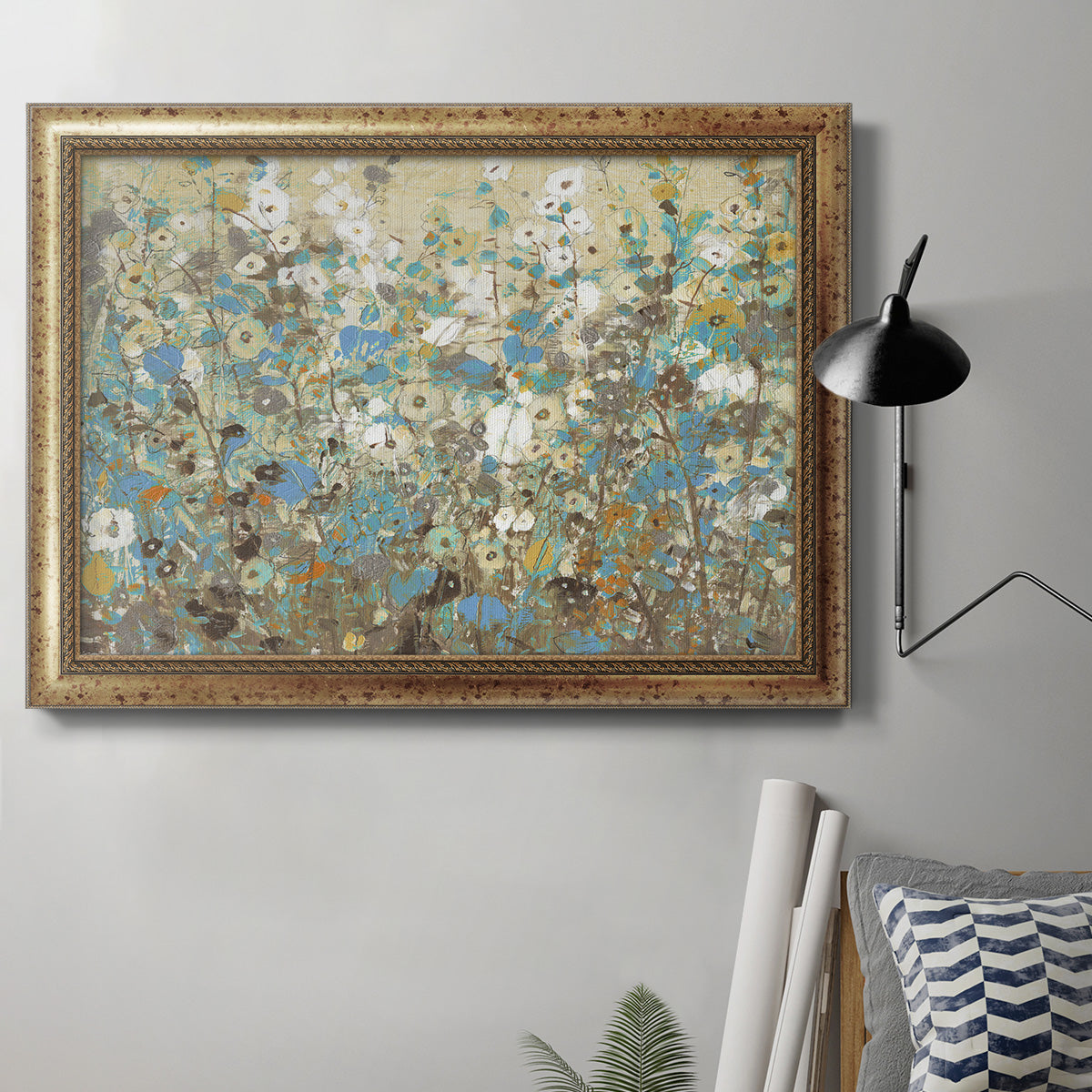 Flowering Vines I Premium Framed Canvas- Ready to Hang