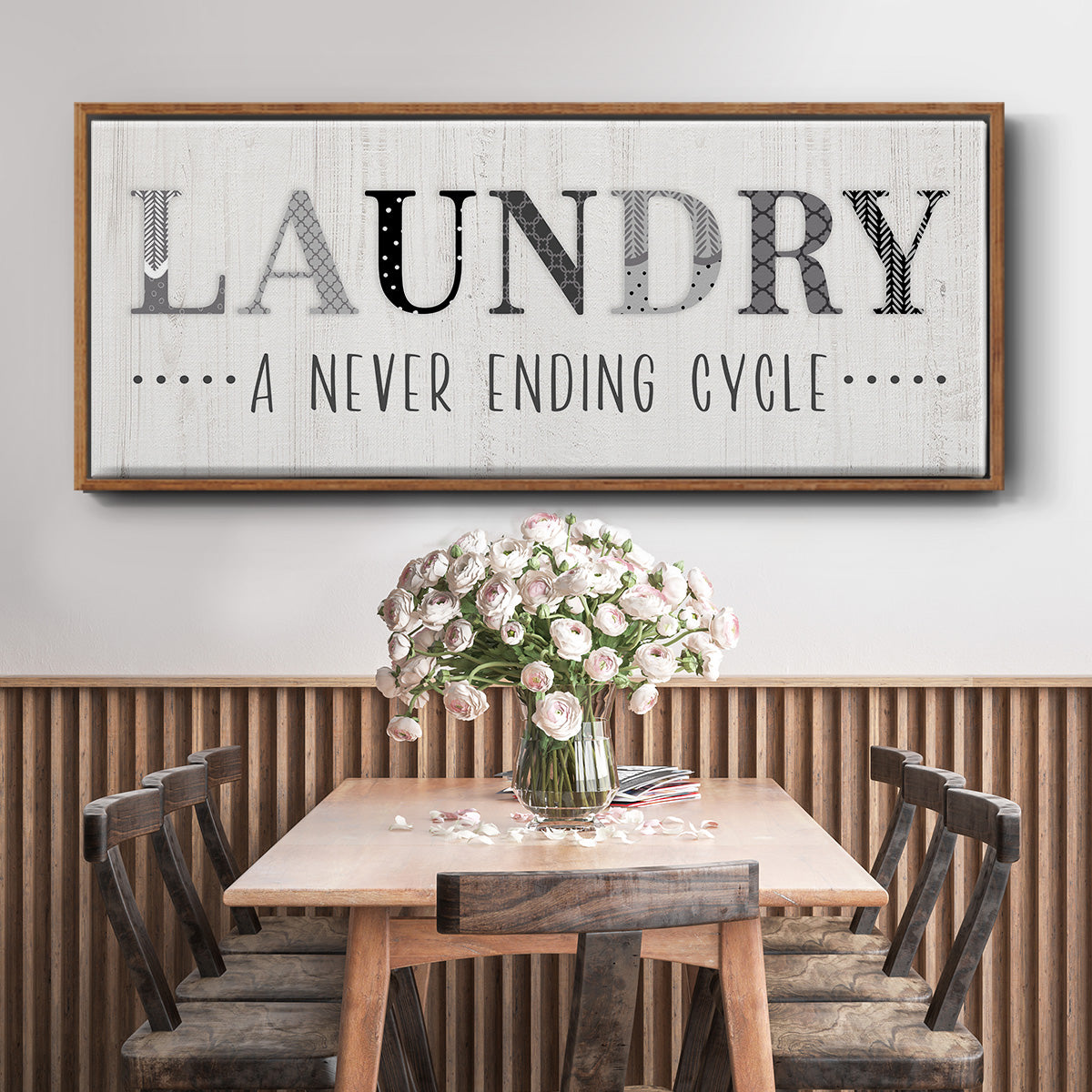 Never Ending - Floater Framed Canvas Print
