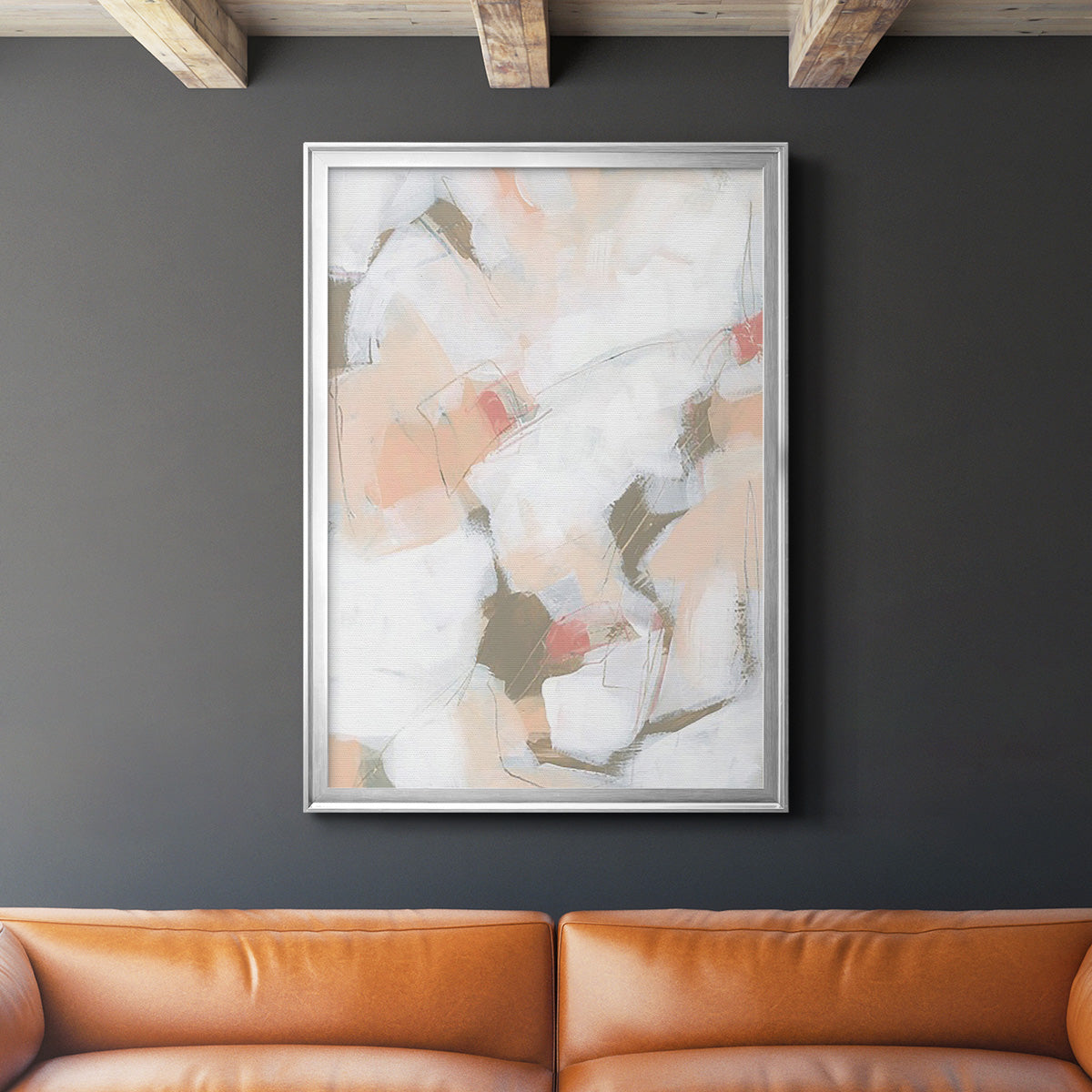Sand Story II - Modern Framed Canvas Print