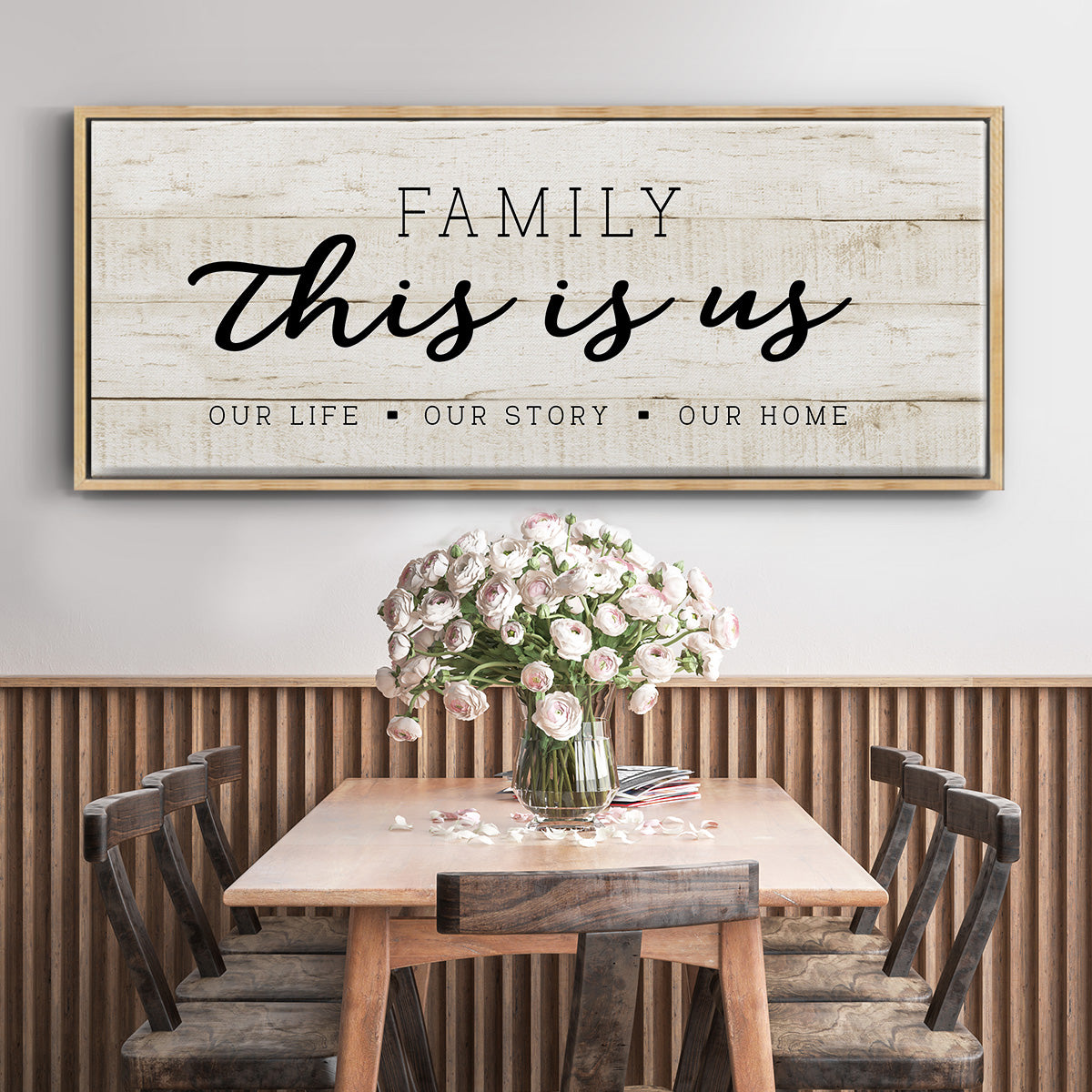 This is Us - Floater Framed Canvas Print