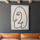 Face It II - Modern Framed Canvas Print