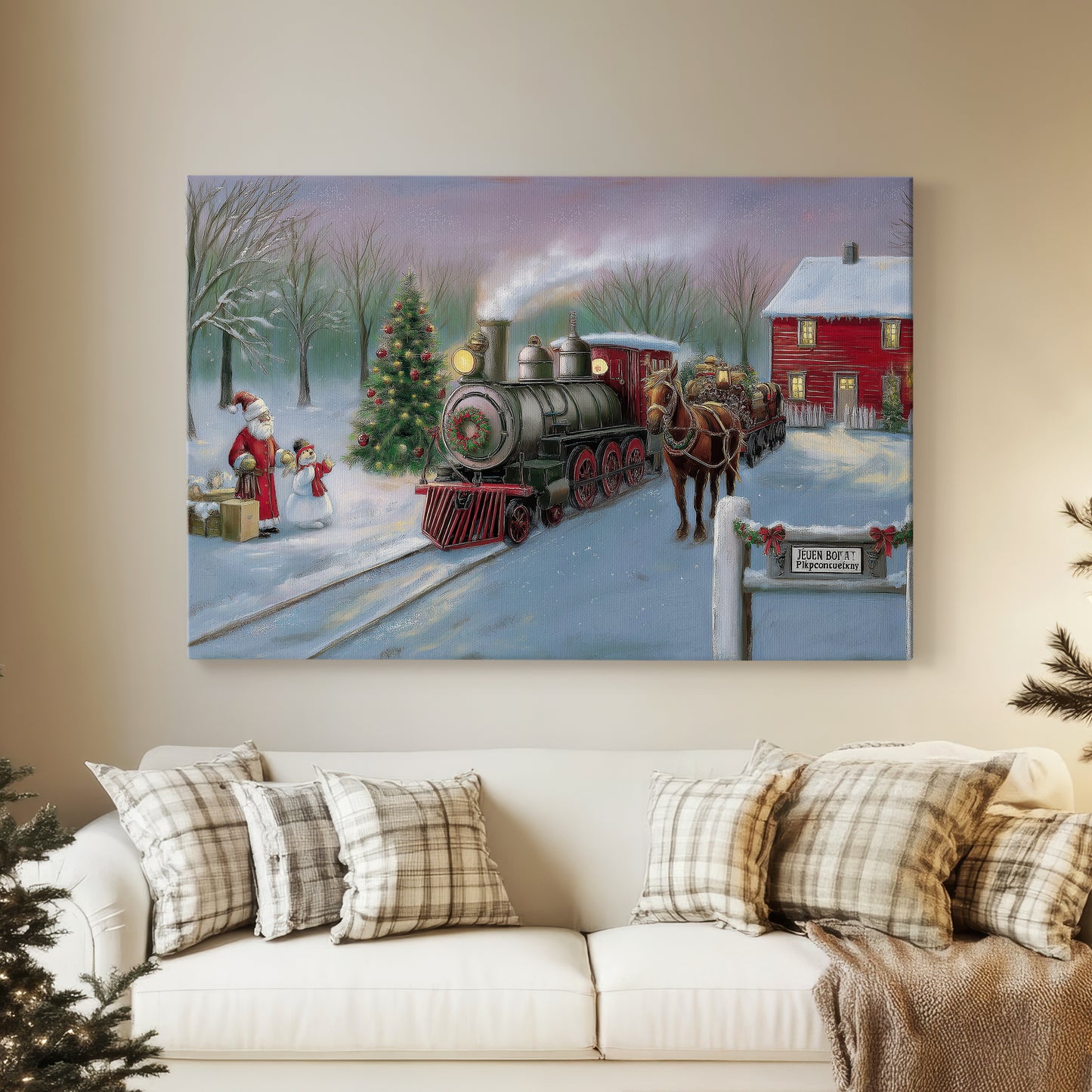 Pale Winter Blessing - Canvas Art Print
