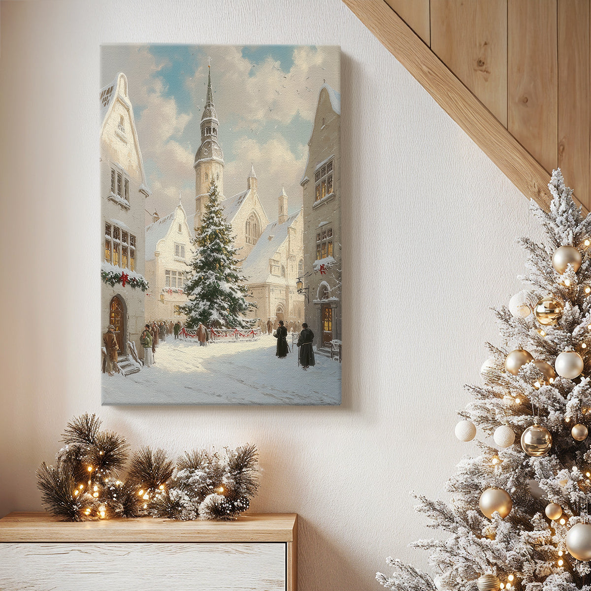 Pearled Serenade of Lantern - Canvas Art Print