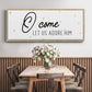 O Come - Floater Framed Canvas Print