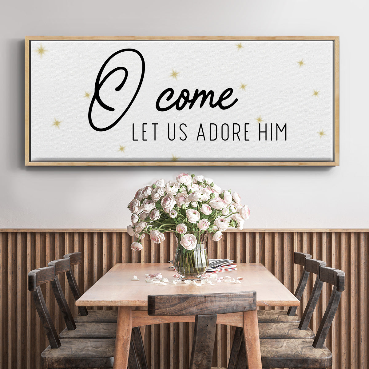 O Come - Floater Framed Canvas Print