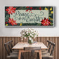 Bright Christmas Night Collection D - Floater Framed Canvas Print