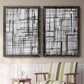 Line Meditation I - Premium Framed Canvas 2 Piece Set - Ready to Hang