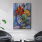 Modern Bouquet - Floater Framed Canvas Print