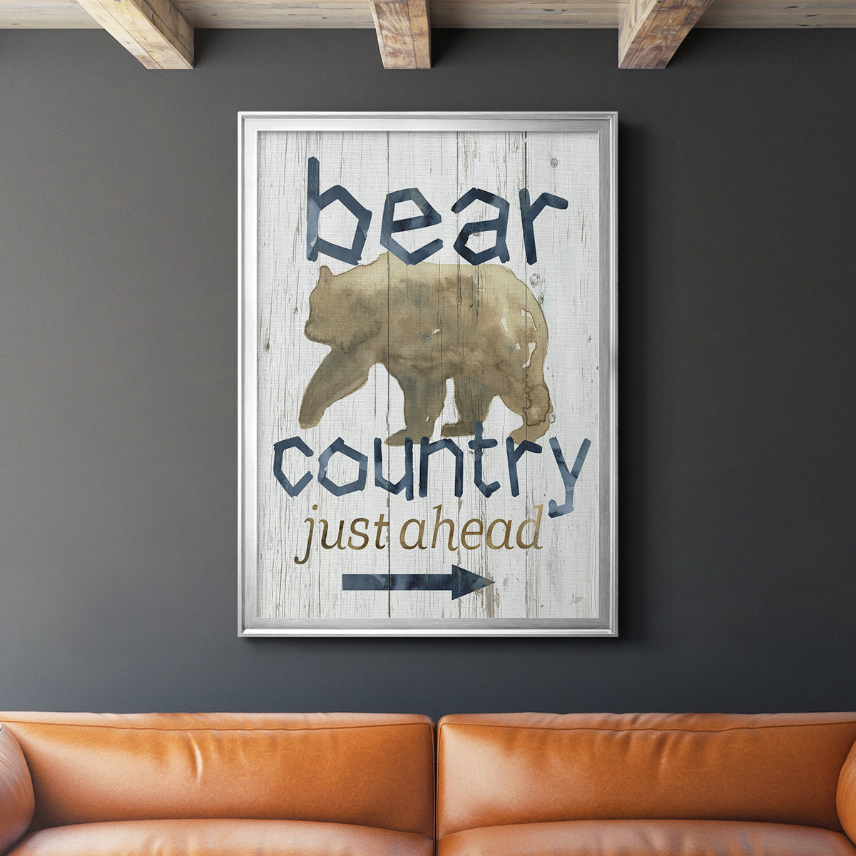 Bear Country - Modern Framed Canvas Print