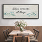 Floral Love - Floater Framed Canvas Print