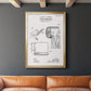 Toilet Paper Patent I - Modern Framed Canvas Print