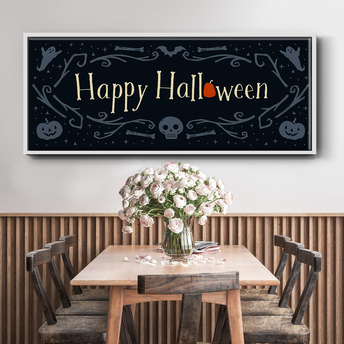 Skeleton Crew Collection D - Floater Framed Canvas Print