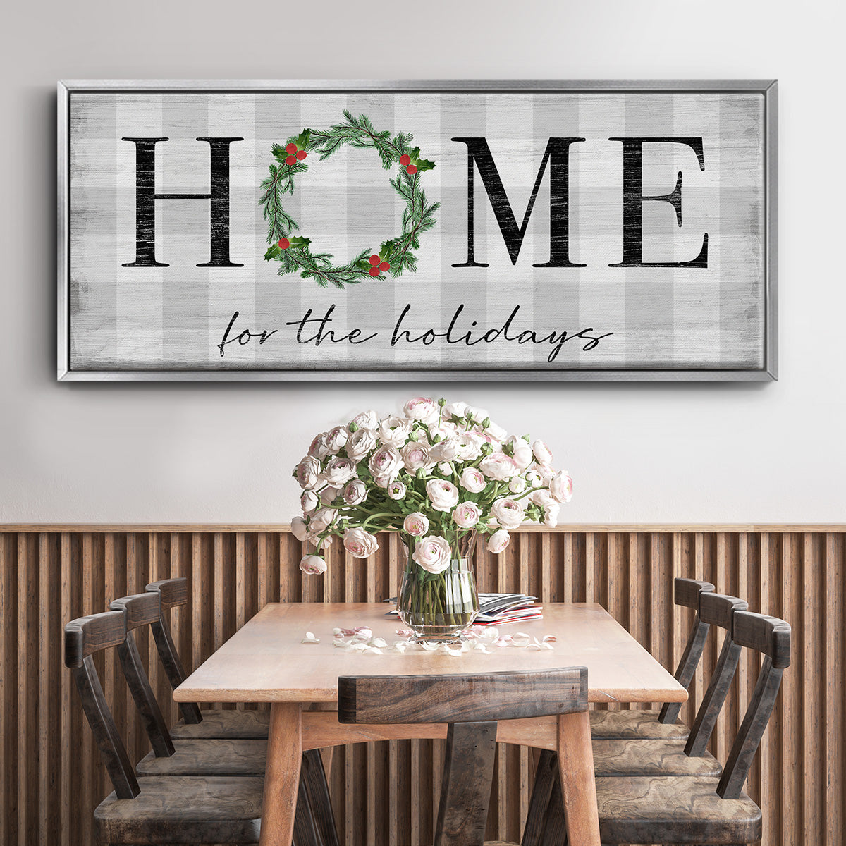 Home for the Holidays - Floater Framed Canvas Print