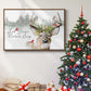 Holiday Deer Collection A - Floater Framed Canvas Print