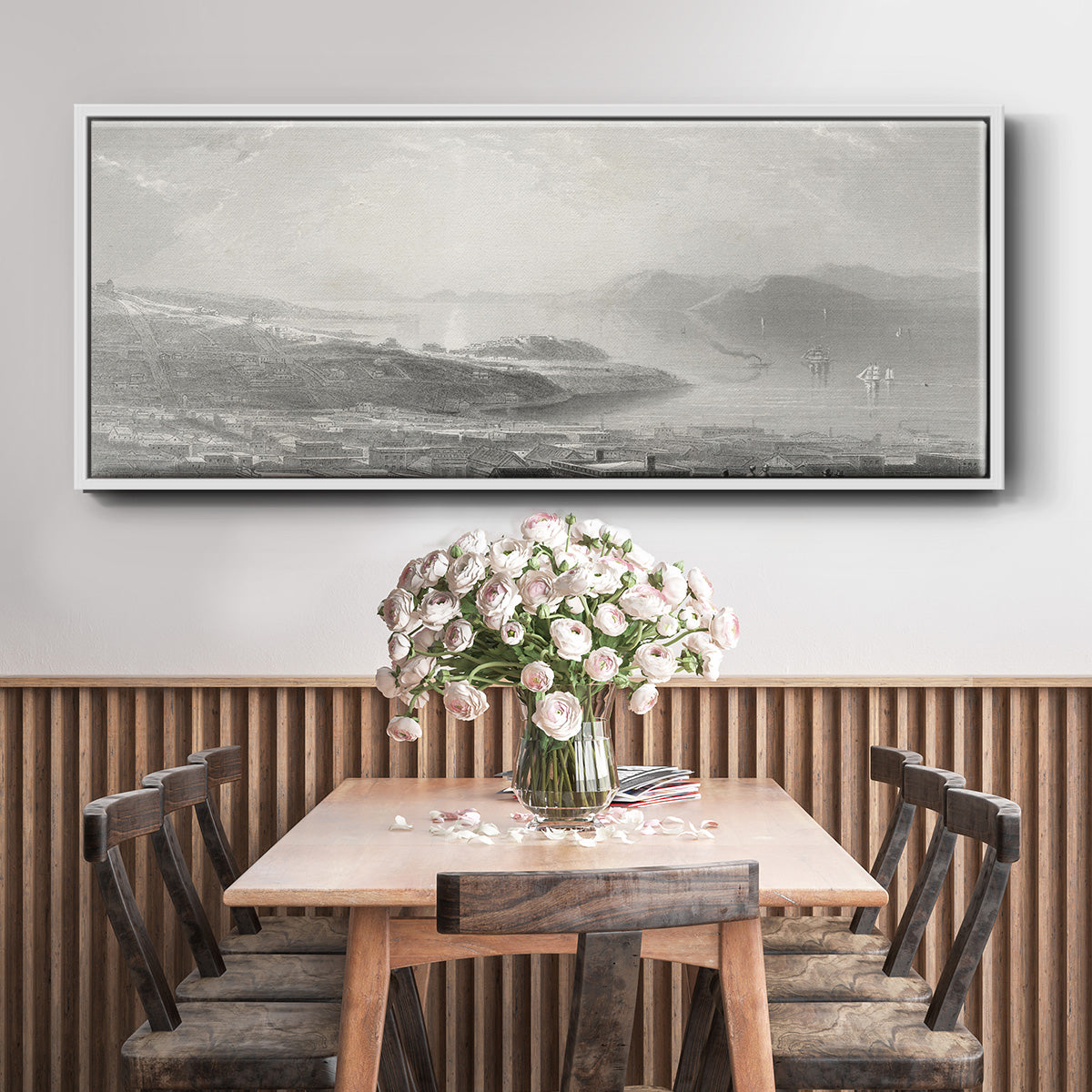 Golden Gate - Floater Framed Canvas Print