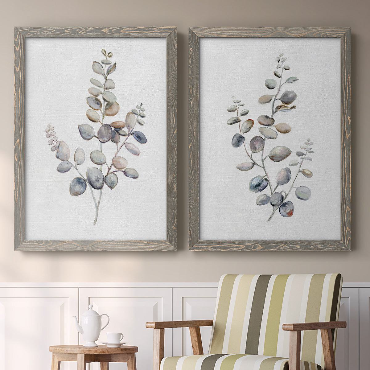 Eucalyptus I - Premium Framed Canvas 2 Piece Set - Ready to Hang