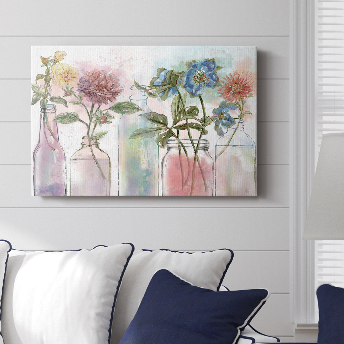 Vintage Bottle Collection - Canvas Art Print