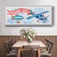 Dream Big Airplane - Floater Framed Canvas Print