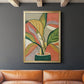 Potted Bird of Paradise - Modern Framed Canvas Print