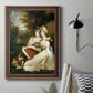 Classical portrait of the Frankland sisters by John Hoppner in an ornate bronzed mahogany wood frame displayed in a neutral interior setting.