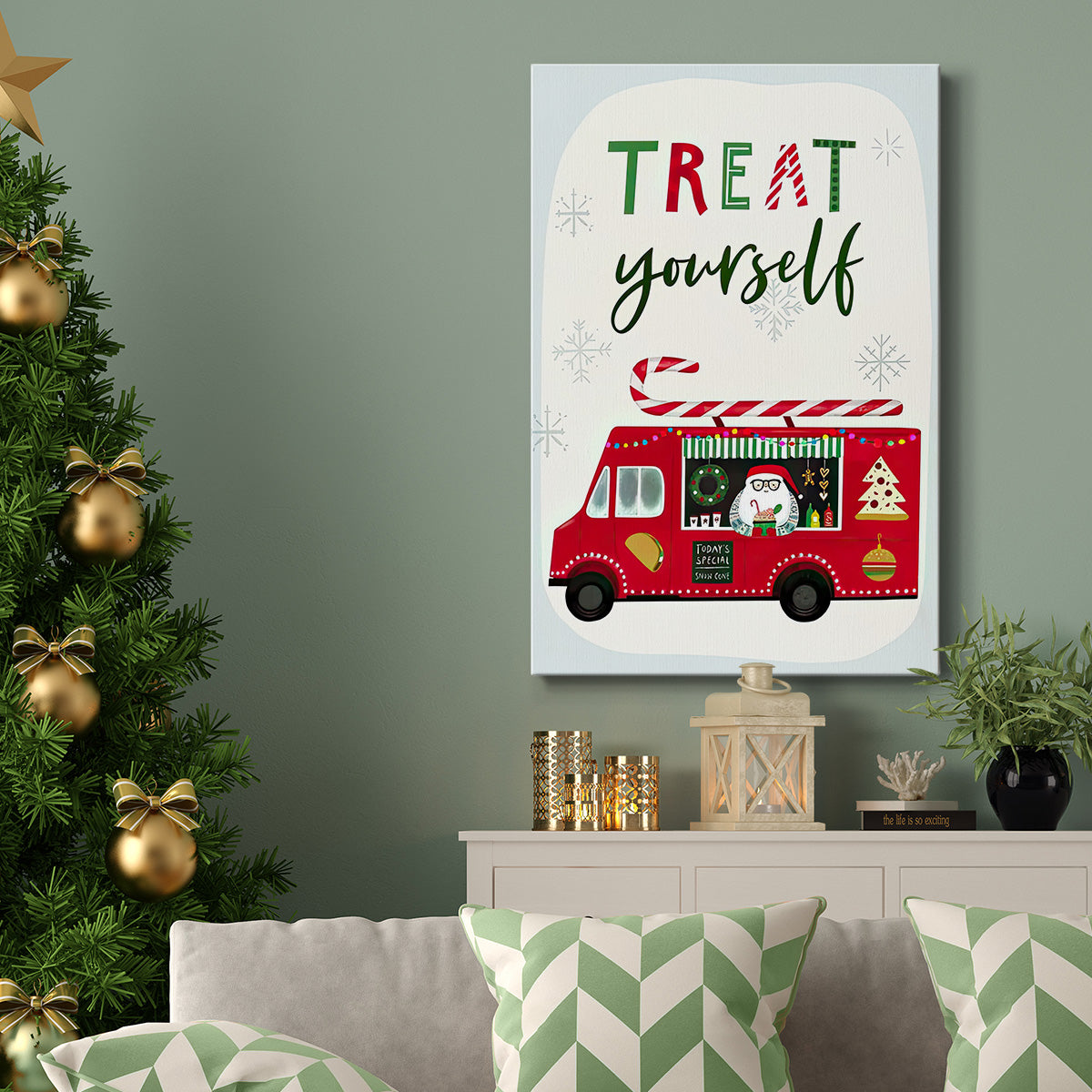 Santa's Foodtruck Collection B - Gallery Wrapped Canvas