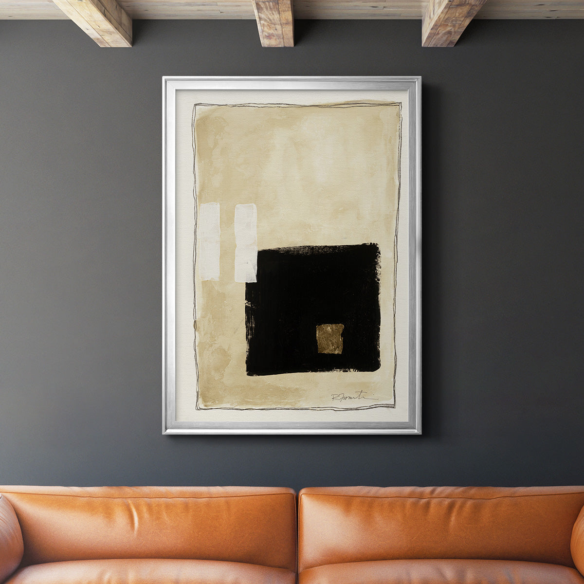 Inner Musing I - Modern Framed Canvas Print