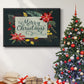 Bright Christmas Night Collection A - Framed Gallery Wrapped Canvas in Floating Frame