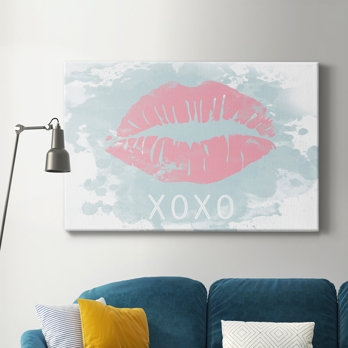 XOXO in Color Premium Gallery Wrapped Canvas - Ready to Hang