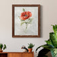 Linen Poppy - Premium Canvas Framed in Barnwood - Ready to Hang