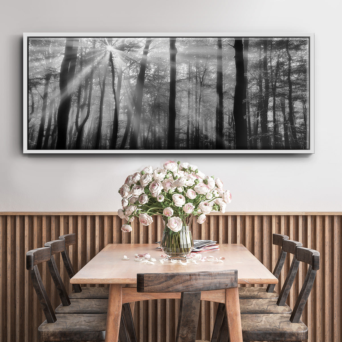 Breaking Through - Floater Framed Canvas Print