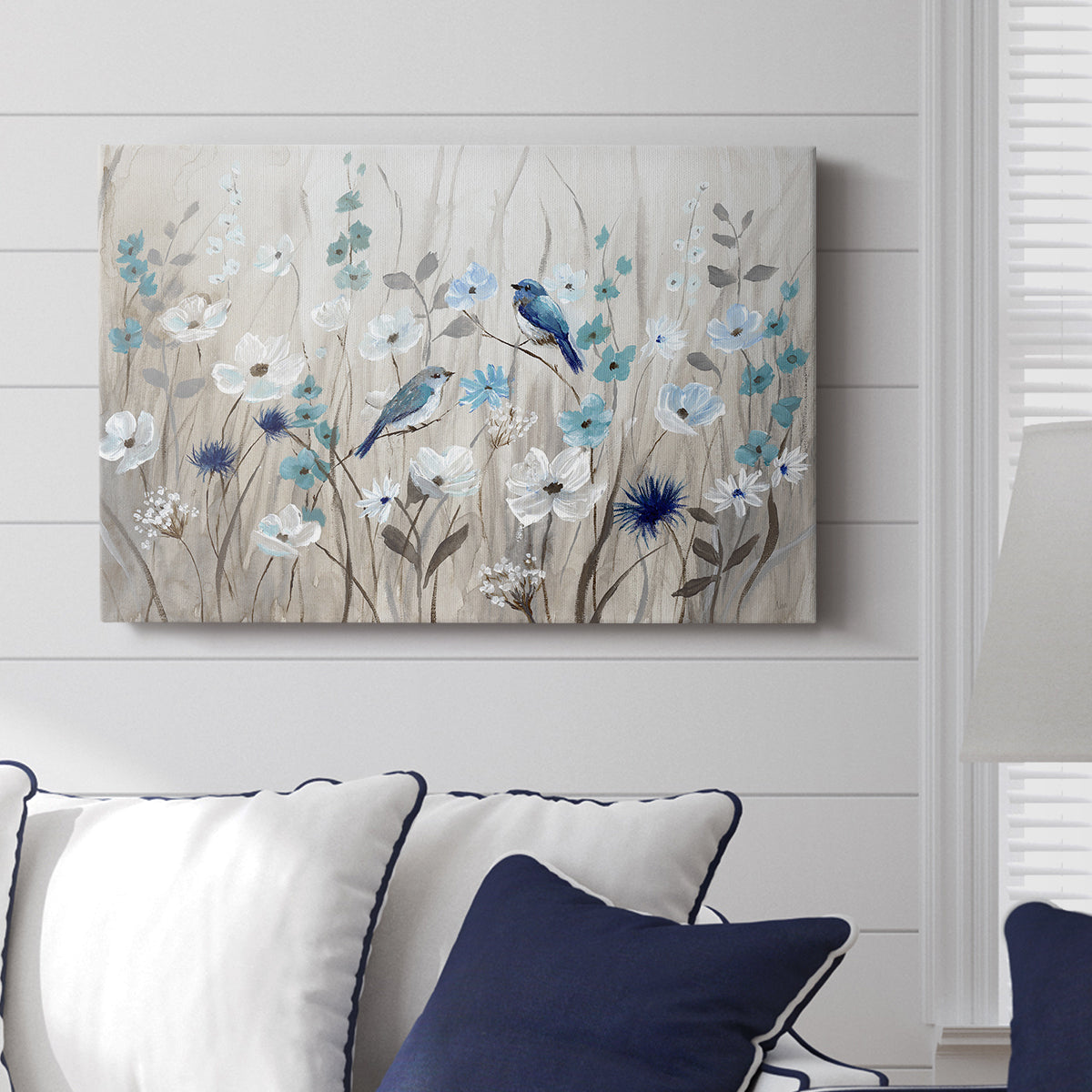 Bluebirds in Spring - Canvas Art Print