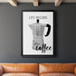Begins After Coffee - Modern Framed Canvas Print