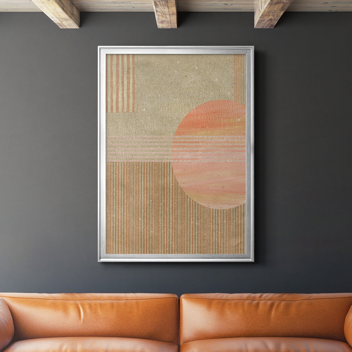 Adobe Sunrise II - Modern Framed Canvas Print