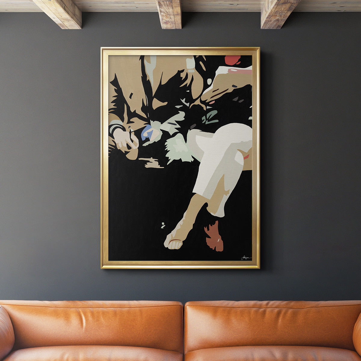 Them #4 -  Framed Canvas Print
