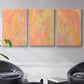 Peach Bliss I - Framed Premium Gallery Wrapped Canvas L Frame 3 Piece Set - Ready to Hang