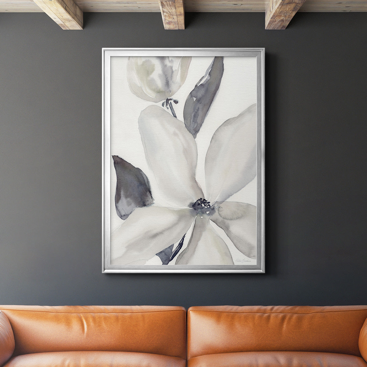 Daybreak Bloom II - Modern Framed Canvas Print