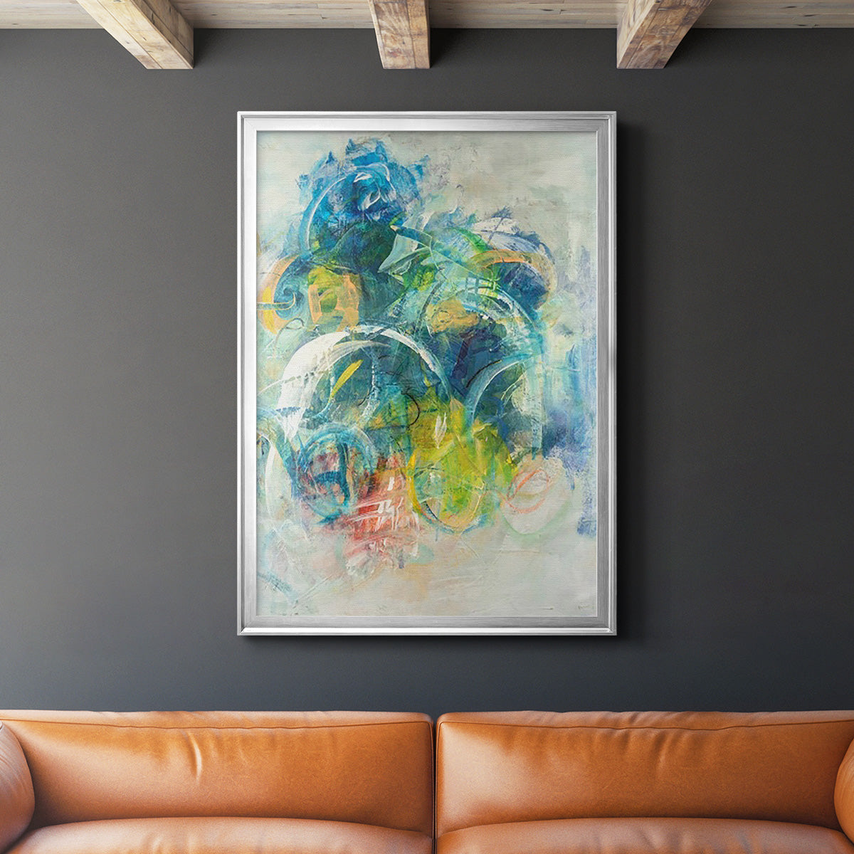Silent Energy I - Modern Framed Canvas Print