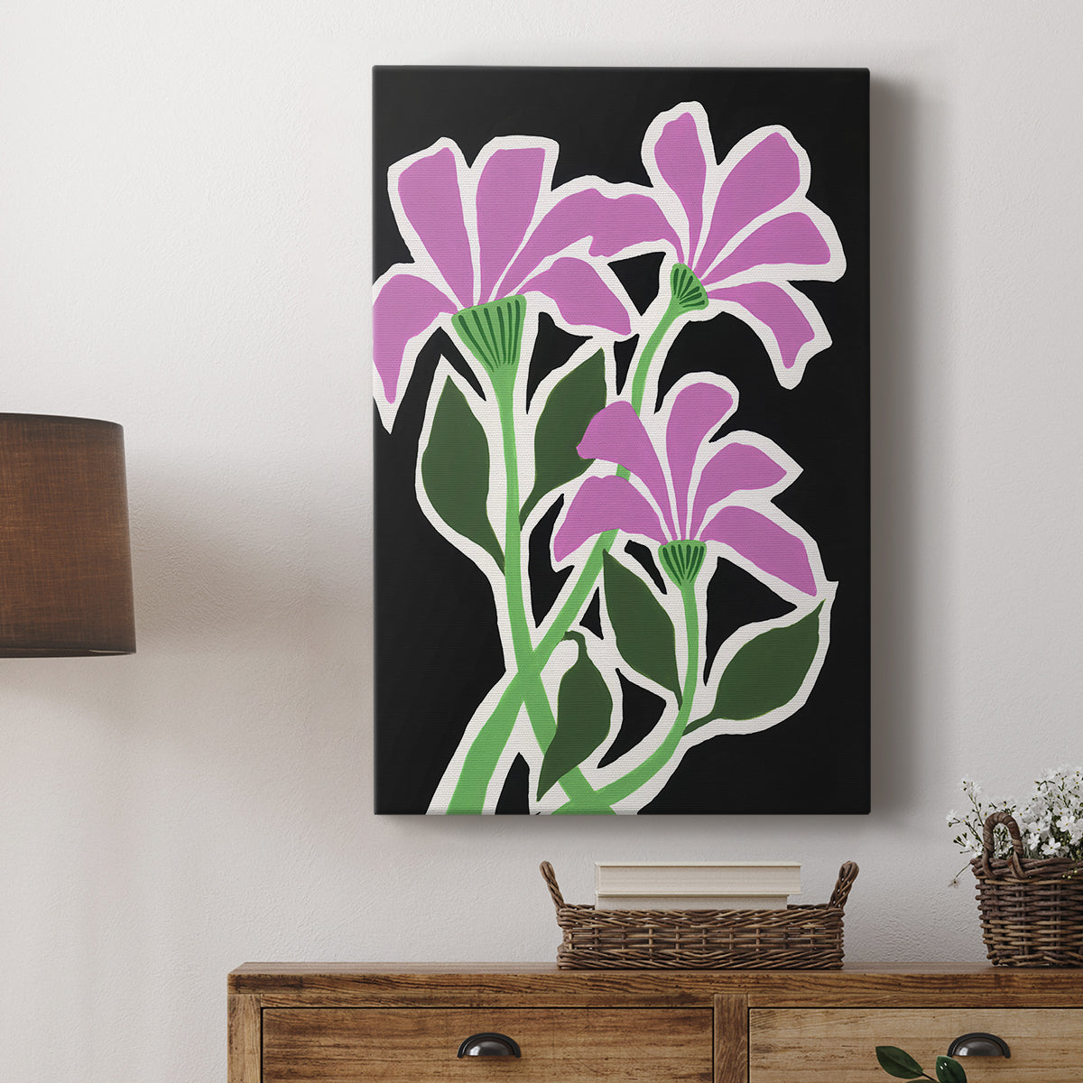 Pop Flowers V - Canvas Art Print