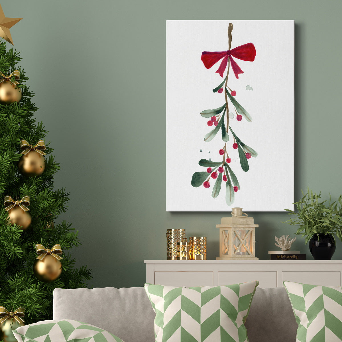 Warm Winter Wishes VI Premium Gallery Wrapped Canvas - Ready to Hang