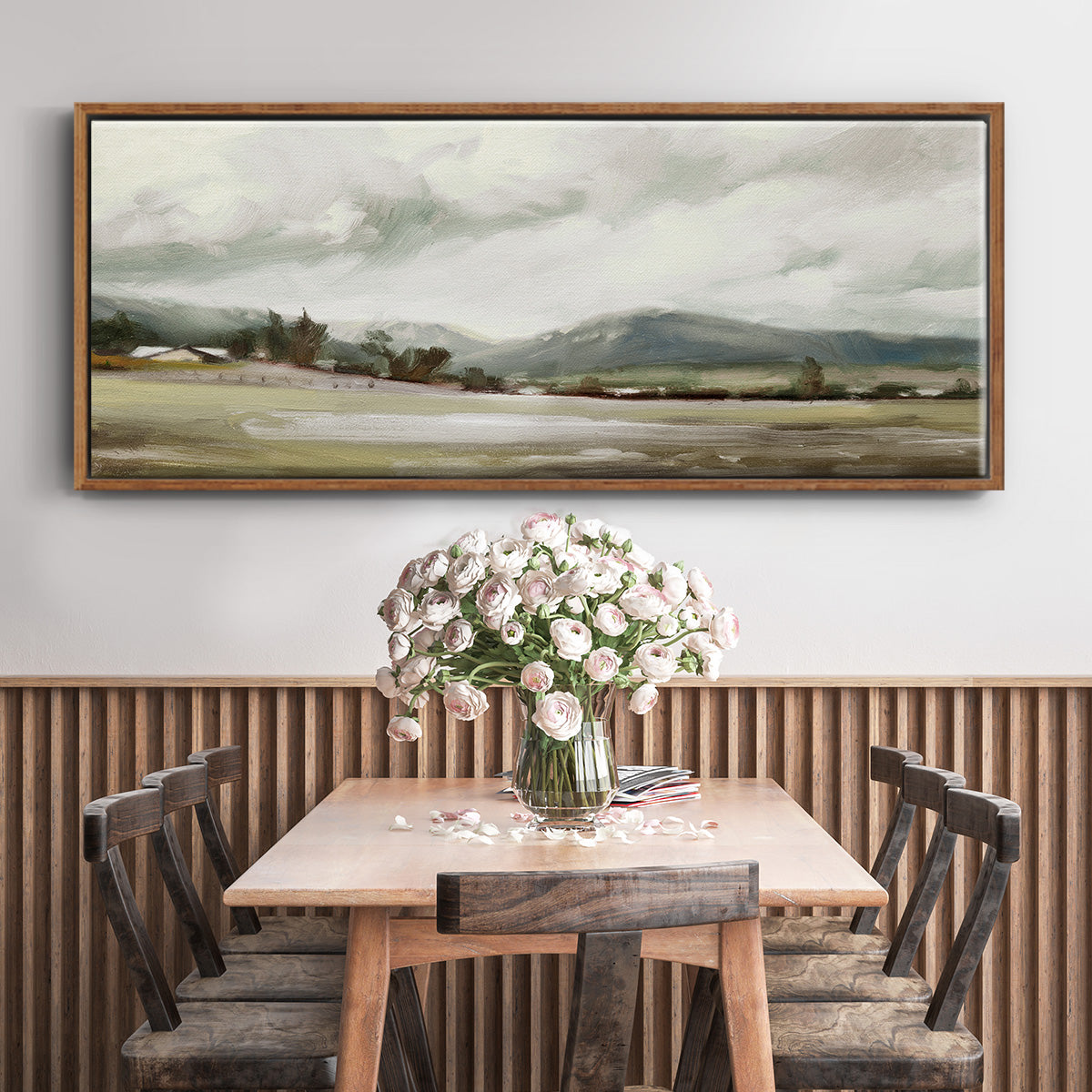 Big Sky Valley - Floater Framed Canvas Print