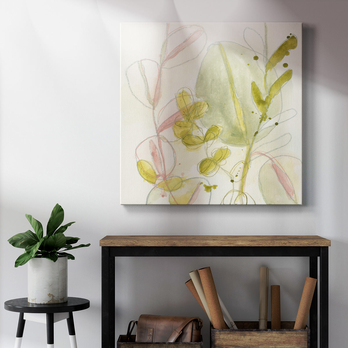 Celadon Trace I - Canvas Art Print