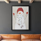 Festive Snowman III - Modern Framed Canvas Print