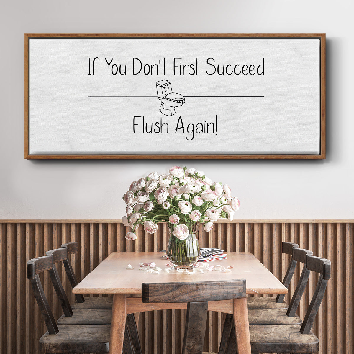 If You Don't ... - Floater Framed Canvas Print