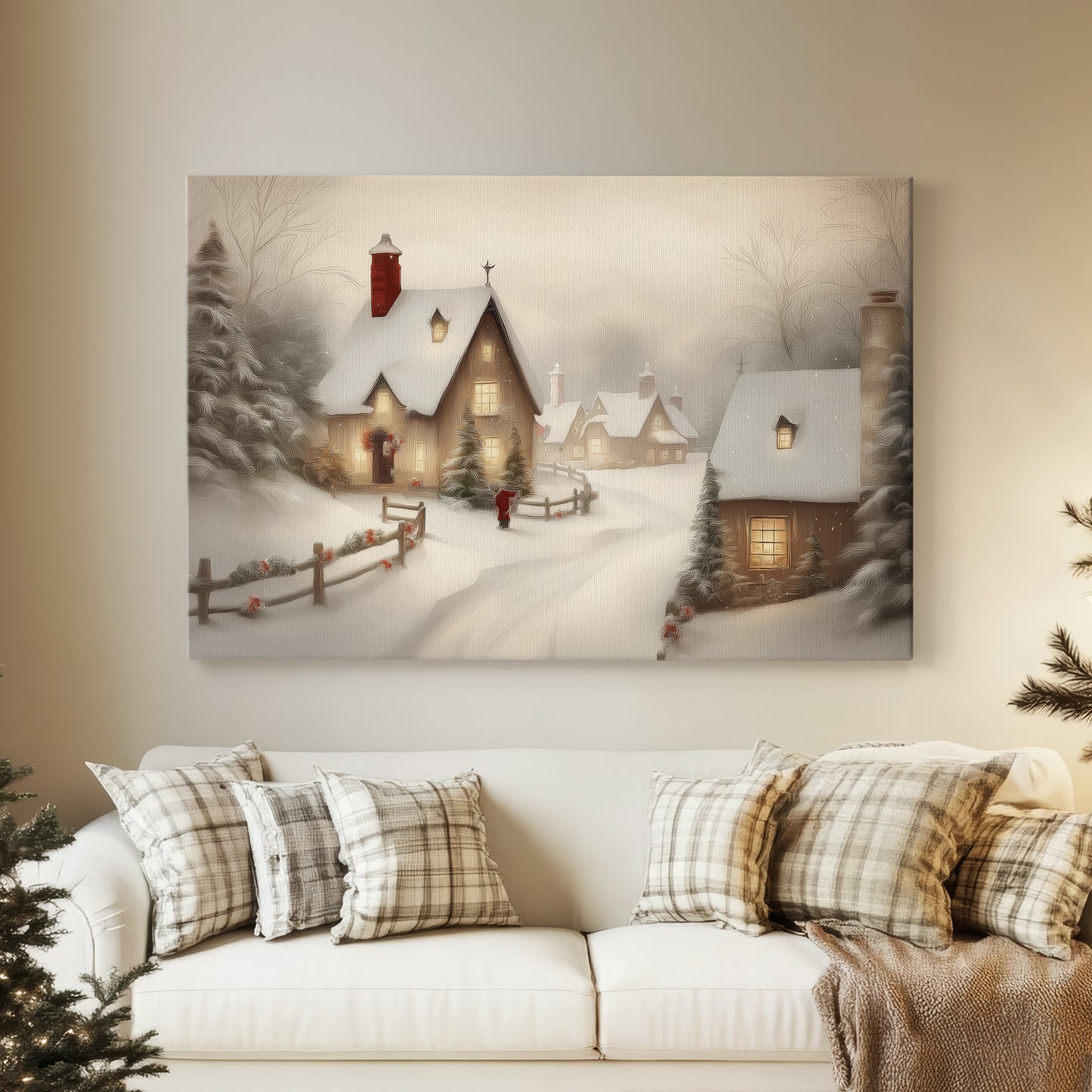 Dawn of Tinsel-Gold Promise - Canvas Art Print