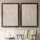 Curly Face I - Premium Framed Canvas 2 Piece Set - Ready to Hang